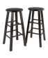 Element 2 Piece Wood Bar Stool Set