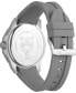 ფოტო #3 პროდუქტის Men's Touchdown Gray Silicone Strap Watch 44mm