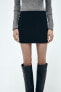 Фото #1 товара Мини-юбка из плотной синтетической ткани ZARA