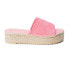Фото #1 товара BEACH by Matisse Skylar Espadrille Platform Womens Pink Casual Sandals SKYLAR-6