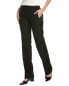 Фото #1 товара Michael Kors Collection Carolyn Tux Silk & Wool-Trim Trouser Women's Black 4