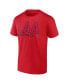 Men's Red, White Los Angeles Angels Two-Pack Combo T-shirt Set
