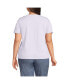 ფოტო #3 პროდუქტის Plus Size Relaxed Supima Cotton T-Shirt