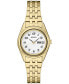 ფოტო #1 პროდუქტის Women's Analog Essentials Gold-Tone Stainless Steel Bracelet Watch 25mm