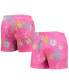 ფოტო #1 პროდუქტის Men's Pink Miami Hurricanes Neon Floral Swim Trunks