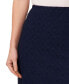 Women's Open Knit Side Slit Pull-On Midi Skirt