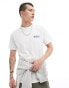 Kavu botanical back print t-shirt in off white