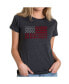 ფოტო #1 პროდუქტის Women's Premium Blend T-Shirt with God Bless America Word Art