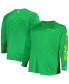 ფოტო #2 პროდუქტის Men's Green Oregon Ducks Big and Tall Terminal Tackle Team Raglan Omni-Shade Long Sleeve T-shirt