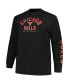 Men's Red, Black Chicago Bulls Big and Tall Short Sleeve and Long Sleeve T-shirt Set
