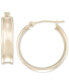 Фото #1 товара Серьги Macy's Polished Round Hoop