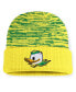 ფოტო #1 პროდუქტის Men's Yellow/Green Oregon Ducks Primetime Terra Cuffed Knit Hat