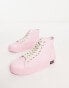 Good News Juice high top chunky trainers in pink