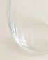 Bohemia crystal tumbler with lines