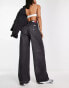 Tommy Jeans claire high rise wide length jeans in washed black