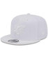 Men's Miami Dolphins Main White on White 9FIFTY Snapback Hat Белый - фото #1