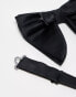 ASOS DESIGN fashion bow tie in black