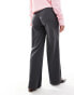 Vero Moda Maternity pleat front wide leg trousers in grey Nadelstreifengrau, XXS - 2XS - фото #4