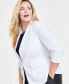 Plus Size 3/4-Sleeve Blazer, Created for Macy's