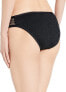 La Blanca 188688 Womens Hipster Bikini Swimsuit Bottom Swimwear Black Size 8