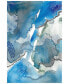Фото #1 товара 'Subtle Blues I' Frameless Free Floating Tempered Glass Panel Graphic Wall Art, 32" x 48"