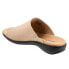 Фото #5 товара Trotters Regina T2231-158 Womens Beige Leather Slip On Slides Sandals Shoes 8.5