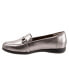 Фото #4 товара Trotters Donelle T2172-033 Womens Gray Leather Slip On Loafer Flats Shoes 5
