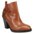 Фото #2 товара Lucchese Lucia Round Toe Booties Womens Brown Casual Boots BL7020