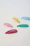 5-pack of scalloped hair clips
