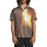Puma Graphic Collared Short Sleeve Button Up Shirt X Pleasures Mens Multi Casual