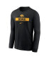 Фото #2 товара Men's Black Iowa Hawkeyes 2024 Sideline Legend Performance Long Sleeve T-Shirt