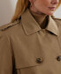 Women's Belted Water-Resistant Trench Coat