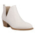 Фото #2 товара CL by Laundry Cherish Snake Round Toe Cowboy Booties Womens White Casual Boots C
