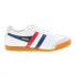 Gola Harrier Leather CMA198 Mens White Leather Lifestyle Sneakers Shoes