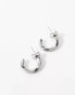 Фото #2 товара Lost Souls stainless steel twisted hoops in silver