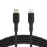 Belkin CAA003BT1MBK - 1 m - Lightning - USB C - Male - Male - Black