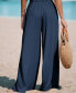 ფოტო #1 პროდუქტის Women's Summer Lovin Drawstring Wide-Leg Pants