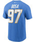 Men's Joey Bosa Powder Blue Los Angeles Chargers Name and Number T-shirt