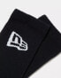 New Era 3 pack logo socks in black