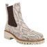 Фото #2 товара Vintage Havana Albany Snake Round Toe Chelsea Womens Beige Casual Boots ALBANY-