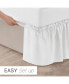 Фото #2 товара Ruffled Elastic Wrap Around Bedskirt 12 Inch Drop - Full