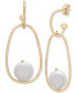 ფოტო #1 პროდუქტის Cultured Freshwater Pearl (11x12mm) Drop Earrings in 14k Gold-Plated Sterling Silver