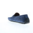 Фото #6 товара Bruno Magli Xander BM3XANK1 Mens Blue Suede Loafers & Slip Ons Moccasin Shoes 8