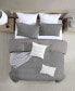 Фото #3 товара Lush Moselle Cotton Ruched Waffle Weave 2 Piece Duvet Cover Set, Twin XL