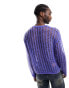 Weekday ladder knit jumper in blue