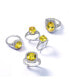 Фото #4 товара Кольцо Bling Jewelry Yellow Canary 3CT Solitaire Oval Cut Engagement