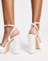 Фото #4 товара Be Mine Bridal Vanyaa platform heeled shoes in white
