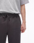 Topman straight leg jogger in charcoal Черный, 2XL - W40-42 - фото #4