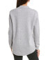 Фото #2 товара Forte Cashmere Doubleknit Cashmere Shacket Women's Silver S