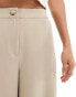 ASOS DESIGN relaxed tailored trousers in stone